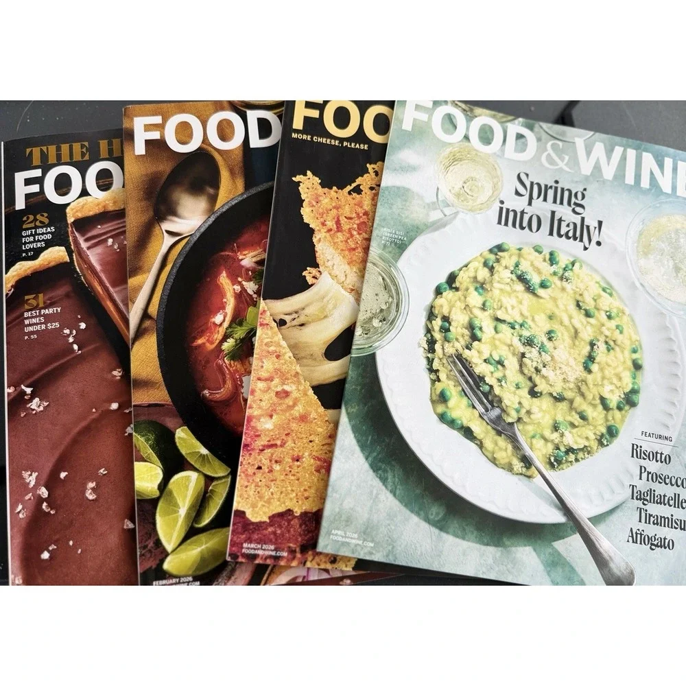 Lot 4 FOOD & WINE Magazine Holiday December/January Feb March April 2026
